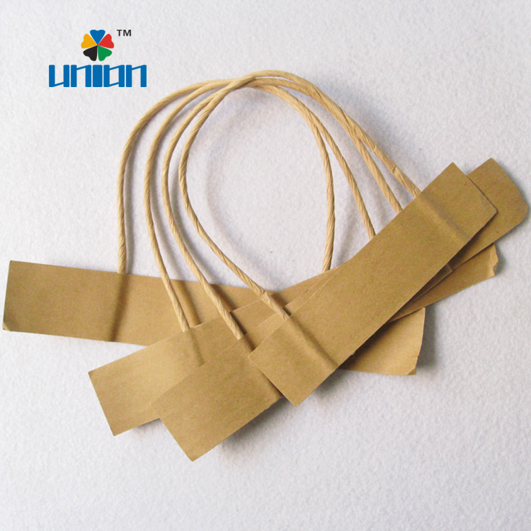 brown twisted kraft paper bag rope handle