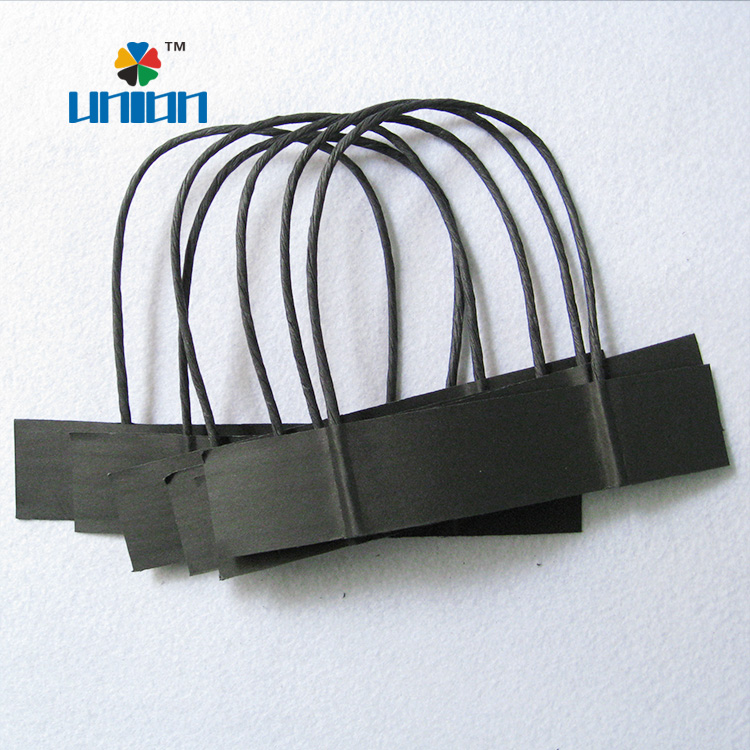 black twisted kraft paper bag rope handle