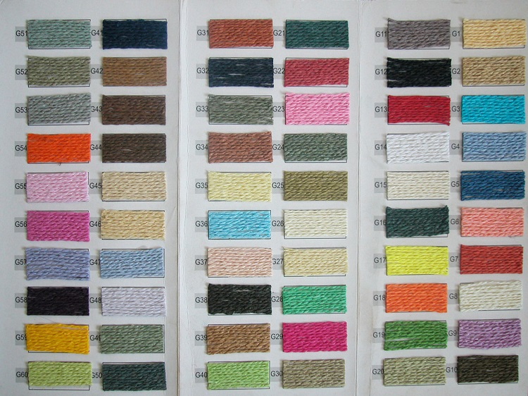 twisted kraft paper rope color chart