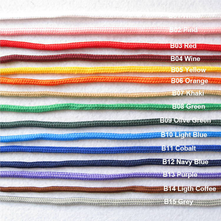 polyester rope color chart