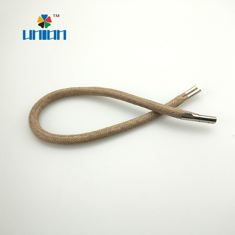waxed cord with metal ends