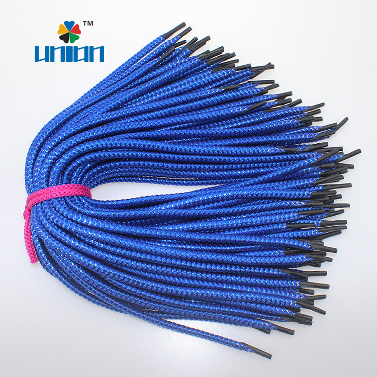 blue braided metallic rope