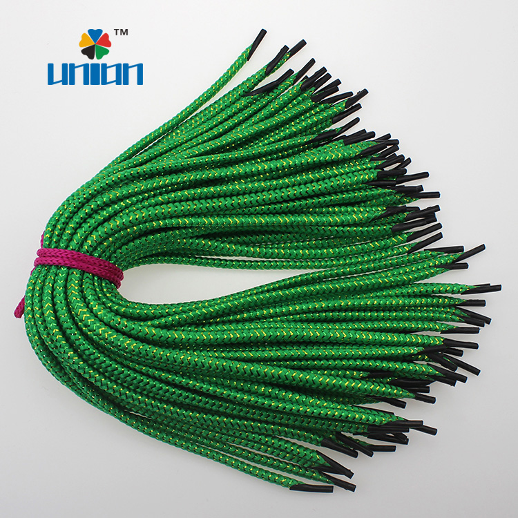 green braided metallic rope